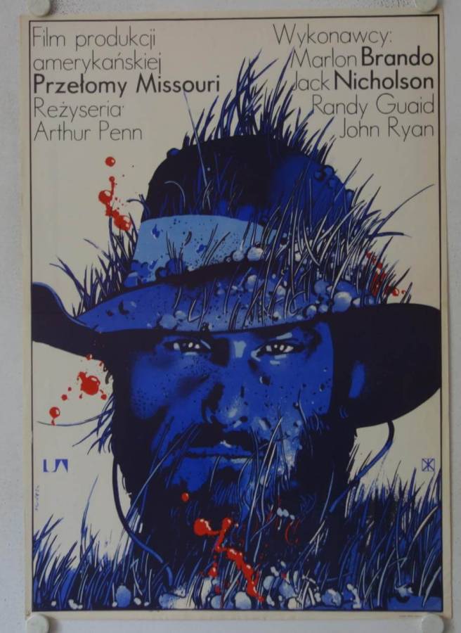 Duell am Missouri originales polnisches Filmplakat